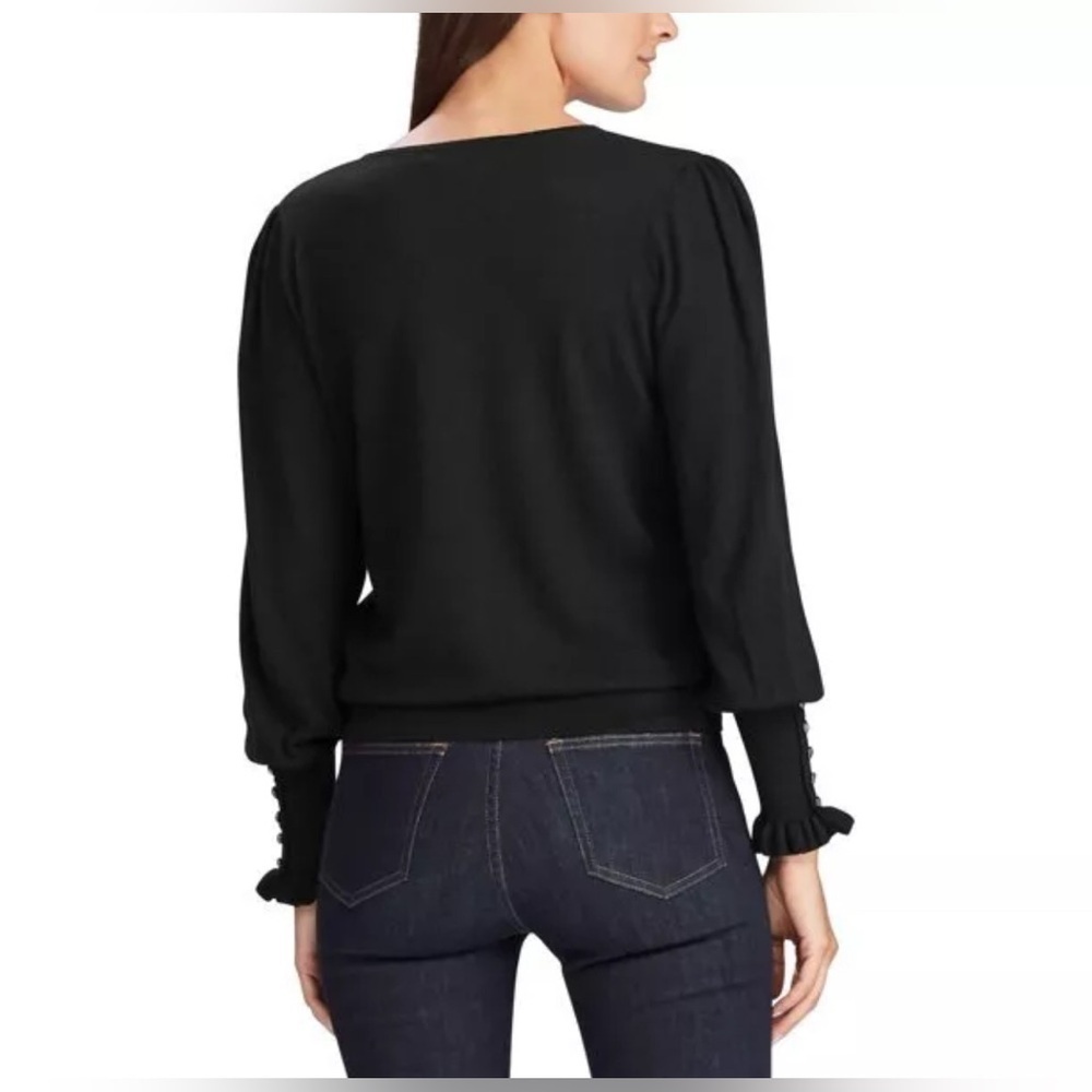 Ralph Lauren Black Cotton Sweater size L - Picture 2 of 5